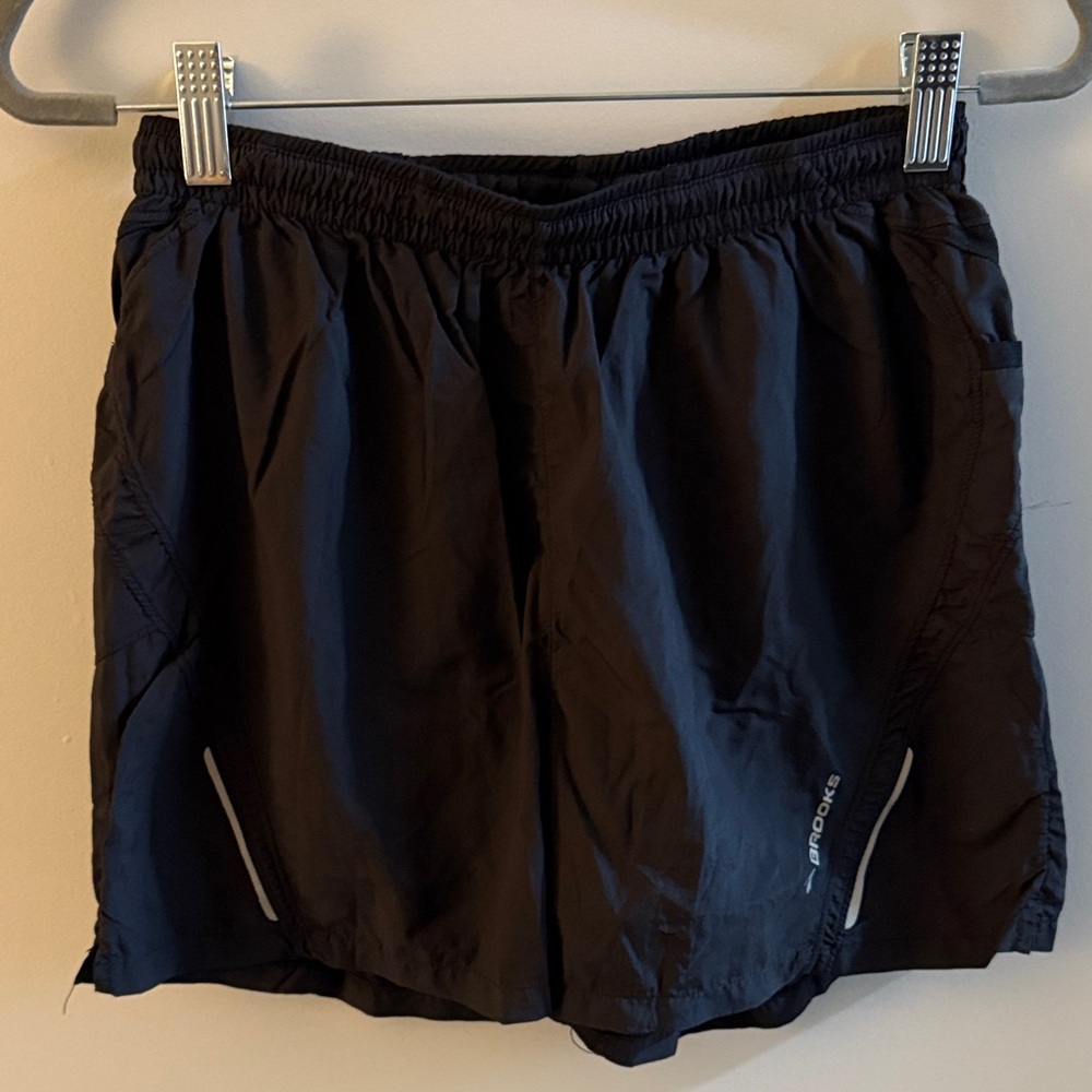 Brooks Black 5” Athletic Shorts for Men